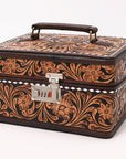 American Darling Hand Curved Genuine Leather Jewelry Case Bag