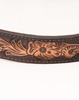 American Darling Hand Tooled Hair On Genuine Suede Leather Clutch Bag | Tooled Travel Jewelry Case