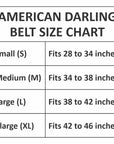 Beautifully hand tooled Genuine American Leather Belt Men and Women