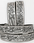 AMERICAN DARLING Beautifully Hand Tooled American Leather Unisex Belt