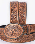 AMERICAN DARLING Beautifully Hand Tooled American Leather Unisex Belt