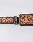 American Darling Beautifully Hand Tooled Genuine American Leather Belt Men and Women
