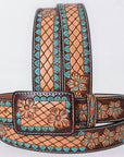 American Darling Beautifully Hand Tooled Genuine American Leather Belt Men and Women