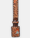 American Darling Beautifully Hand Tooled Genuine American Leather Belt Men and Women