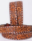 American Darling Beautifully Hand Tooled Genuine American Leather Belt Men and Women