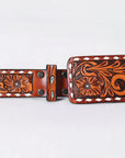 American Darling Beautifully Hand Tooled Genuine American Leather Belt Men and Women