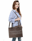 American Darling Tote Genuine Suede Leather Women Bag Western Handbag Purse