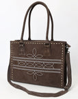 American Darling Tote Genuine Suede Leather Women Bag Western Handbag Purse