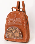 American Darling Backpack Hand Tooled Genuine Leather Women Bag Western Handbag Purse