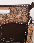 American Darling Crossbody Hand Tooled Genuine Suede Leather Women Bag Western Handbag Purse