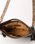 American Darling Crossbody Hand Tooled Genuine Suede Leather Women Bag Western Handbag Purse