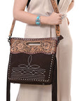 American Darling Crossbody Hand Tooled Genuine Suede Leather Women Bag Western Handbag Purse