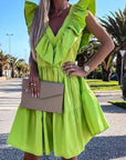 Ruffle Hem Spring Dress