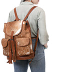 American Darling Backpack Hair-On Genuine Leather women bag western handbag purse