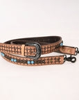 American Darling Hand Tooled Genuine Leather Crossbody Handle Strap For Bag