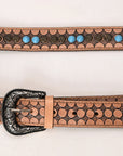 American Darling Hand Tooled Genuine Leather Crossbody Handle Strap For Bag