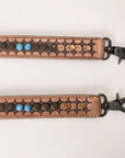 American Darling Hand Tooled Genuine Leather Crossbody Handle Strap For Bag