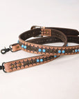 American Darling Hand Tooled Genuine Leather Crossbody Handle Strap For Bag
