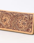 American Darling Clutch Beautifully Hand Tooled Genuine Leather women bag western handbag purse