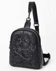 American Darling Large Crossbody Beautifully Hand Tooled Genuine Leather women bag western handbag purse