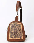 American Darling Sling Hand Tooled Genuine Leather women bag western handbag purse