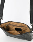 Small Crossbody Beautifully Hand Tooled Genuine Leather women bag western handbag purse