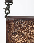 American Darling Small Crossbody Beautifully Hand Tooled Genuine Leather women bag western handbag purse