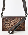 American Darling Small Crossbody Beautifully Hand Tooled Genuine Leather women bag western handbag purse