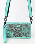 American Darling Wallet Beautifully Hand Tooled Genuine Leather women bag western handbag purse