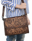 American Darling Crossbody Beautifully Hand Tooled Genuine Leather women bag western handbag purse