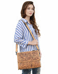 American Darling Crossbody Beautifully Hand Tooled Genuine Leather women bag western handbag purse