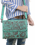 American Darling Crossbody Beautifully Hand Tooled Genuine Leather women bag western handbag purse