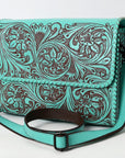 American Darling Crossbody Beautifully Hand Tooled Genuine Leather women bag western handbag purse