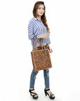 American Darling Tote Beautifully Hand Tooled Genuine Leather women bag western handbag purse