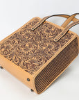 American Darling Tote Beautifully Hand Tooled Genuine Leather women bag western handbag purse