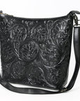 American Darling Large Crossbody Beautifully Hand Tooled Genuine Leather women bag western handbag purse