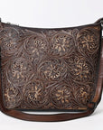 American Darling Large Crossbody Beautifully Hand Tooled Genuine Leather women bag western handbag purse