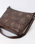 American Darling Large Crossbody Beautifully Hand Tooled Genuine Leather women bag western handbag purse