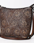 American Darling Large Crossbody Beautifully Hand Tooled Genuine Leather women bag western handbag purse