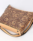 American Darling Large Crossbody Beautifully Hand Tooled Genuine Leather women bag western handbag purse