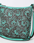 American Darling Large Crossbody Beautifully Hand Tooled Genuine Leather women bag western handbag purse
