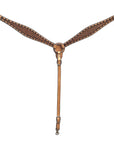 BAR H EQUINE Western Handtooled Leather Horse Headstall & Breast Collar Set