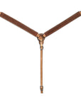 BAR H EQUINE Western Handtooled Leather Horse Headstall & Breast Collar Set