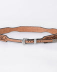 American Darling Hand tooled Hatband Genuine American Leather Western Adjustable Unisex