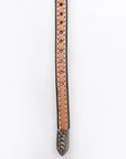 American Darling Hand tooled Hatband Genuine American Leather Western Adjustable Unisex