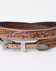 American Darling Hand tooled Hatband Genuine American Leather Western Adjustable Unisex