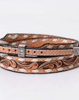 American Darling Hand tooled Hatband Genuine American Leather Western Adjustable Unisex