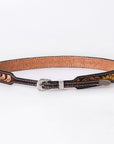 American Darling Hand tooled Hatband Genuine American Leather Western Adjustable Unisex