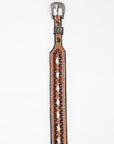 American Darling Hand tooled Hatband Genuine American Leather Western Adjustable Unisex