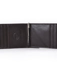 BAR H EQUINE Genuine Leather Rodeo Bifold Money Clip Wallet For Men Women Brown With Floral Hand Carved Tooled